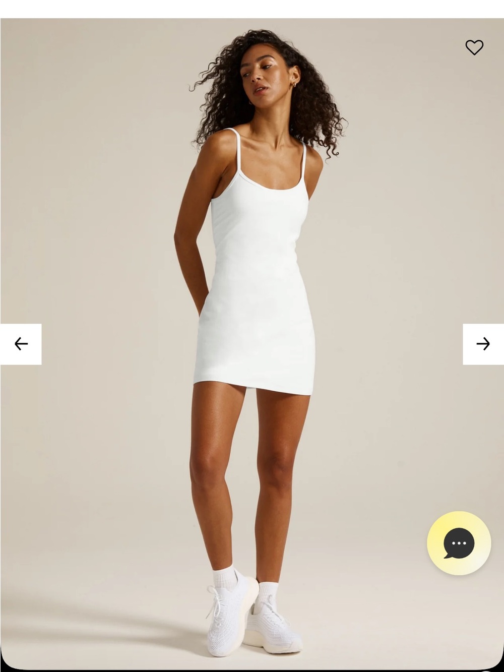 Beyond Yoga Spacedye athletic dress in cloud white